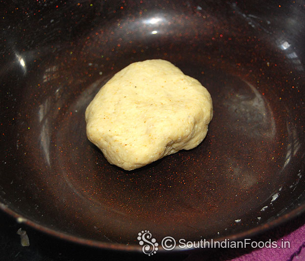 Dough is ready, cover it leave it for 10 min